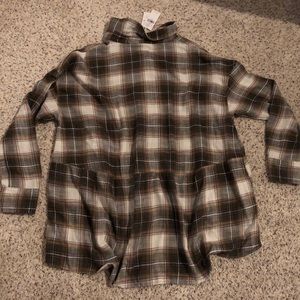 American Eagle oversized babydoll flannel